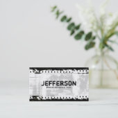 Film Noir Grunge Style Company Visitekaartje (Staand voorkant)