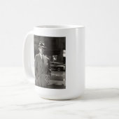 Film Noir Gumshoe Detective Coffee Mok 15oz (Voorkant links)