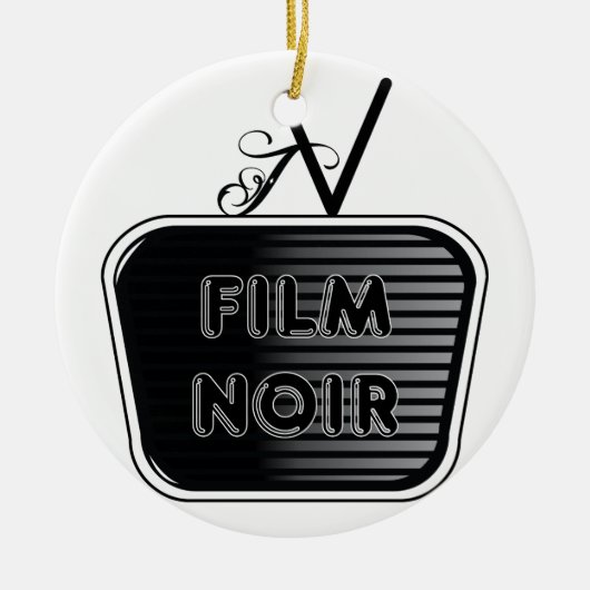 Film Noir Keramisch Ornament (Voorkant)