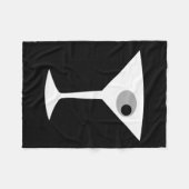 Film Noir Martini Glass Fleece Blanket Deken (Voorkant (Horizontaal))