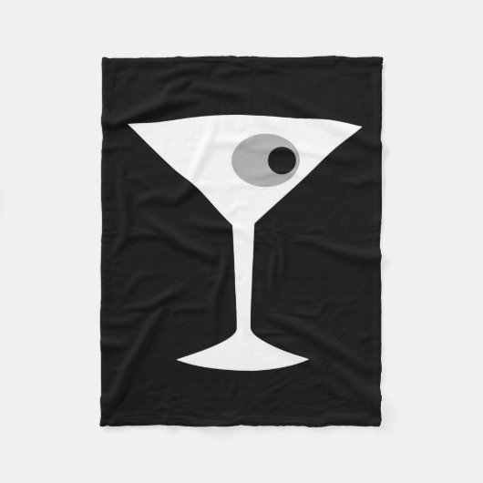 Film Noir Martini Glass Fleece Blanket Deken (Voorkant)