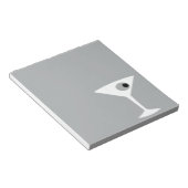 Film Noir Martini Glass Notepad Notitieblok (Schuin)