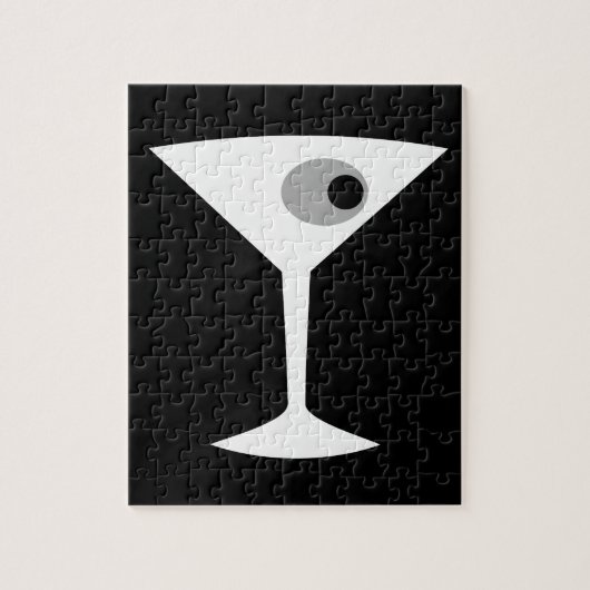 Film Noir Martini Glass Puzzle Legpuzzel (Verticaal)