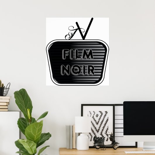 Film Noir Poster (Thuiskantoor)