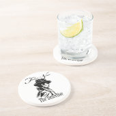 Film Noir rechercheur Zandsteen Onderzetter (Zijkant)