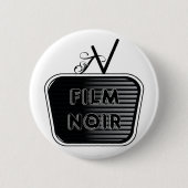 Film Noir Ronde Button 5,7 Cm (Voorkant)
