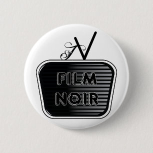Film Noir Ronde Button 5,7 Cm
