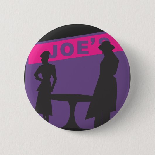 Film Noir Scene Ronde Button 5,7 Cm (Voorkant)