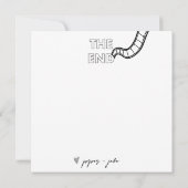 Film Noir - White - Bridal/Couples - Hartelijk dan Bedankkaart (Achterkant)