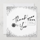 Film Noir - White - Bridal/Couples - Hartelijk dan Bedankkaart (Voorkant)