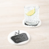 Film Noir Zandsteen Onderzetter (Zijkant)