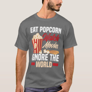 Film Popcorn Bioscoop vrienden T-shirt