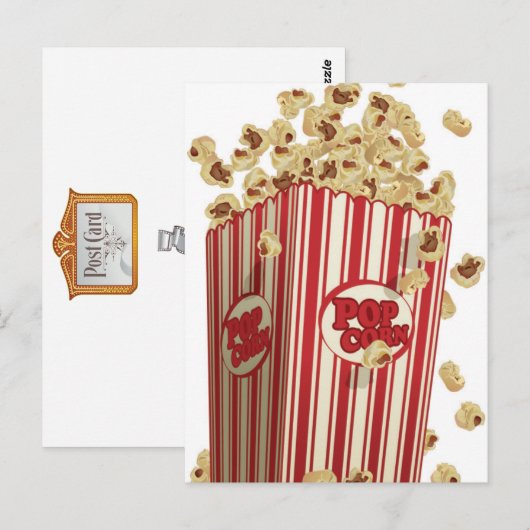 film popcorn briefkaart (Voorkant / Achterkant)