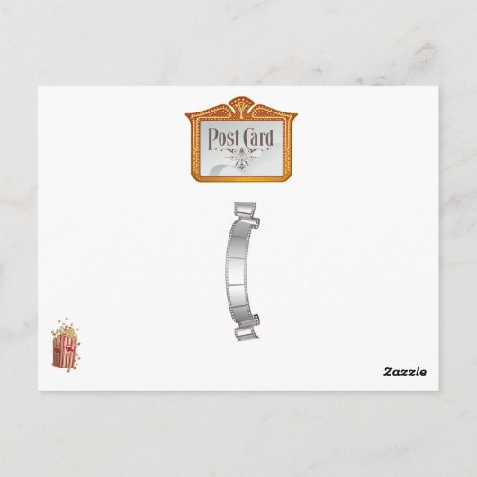 film popcorn briefkaart (Achterkant)