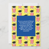Film Popcorn Graduation Party Kaart (Achterkant)