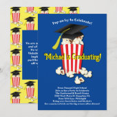 Film Popcorn Graduation Party Kaart (Voorkant / Achterkant)
