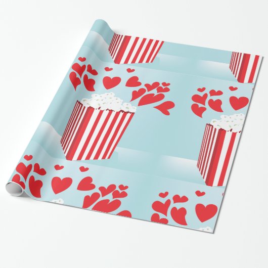 Film Popcorn Wrapping Papier (Uitgerold)