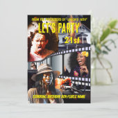 Film poster DIY foto actie drama volwassenen feest Kaart (Staand voorkant)