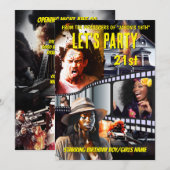 Film poster DIY foto actie drama volwassenen feest Kaart (Voorkant / Achterkant)