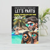 Film poster eilandstrandthriller DIY Verjaardag Kaart (Staand voorkant)