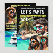 Film poster eilandstrandthriller DIY Verjaardag Kaart (Voorkant / Achterkant)