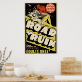  film Poster - "Road to Ruin" (Keuken)