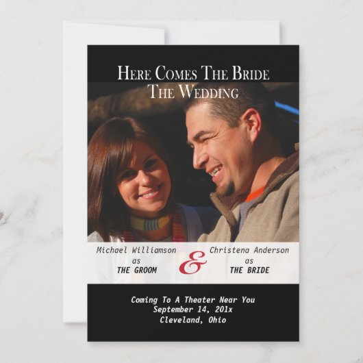 Film Poster Save The Date Aankondiging (Voorkant)