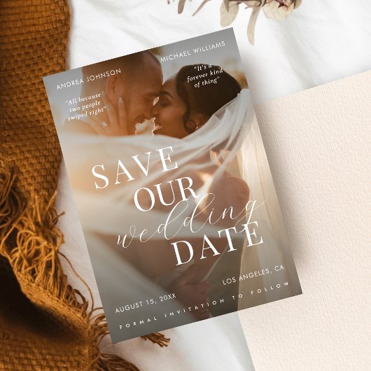 Film Poster stijl Film Wedding Save The Date