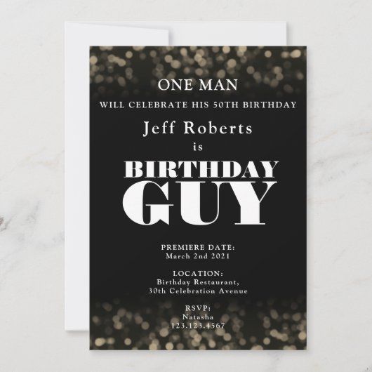 Film poster stijl kaart (Voorkant)