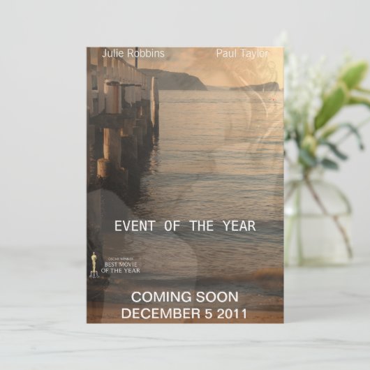 Film Poster Uitnodiging (Staand voorkant)