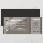 Film Premiere REPETITIE DINER Tickets Uitnodiging (Voorkant / Achterkant)