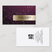 Film Producer Entertainment Skills Gold Stars Visitekaartje (Voorkant / Achterkant)