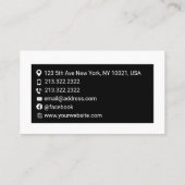 Film Production Manager en regisseur Visitekaartje (Achterkant)