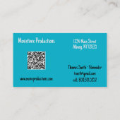 Film Production Retro Visitekaartje (Achterkant)