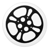 Film Reel Black en White Keramische Knop