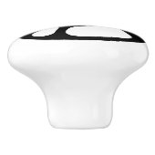 Film Reel Black en White Keramische Knop (Zijkant)