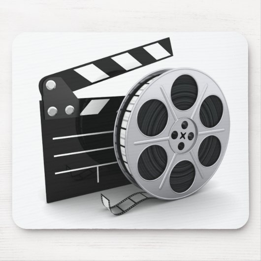 Film Reel Clapper Mousepad Muismat (Voorkant)