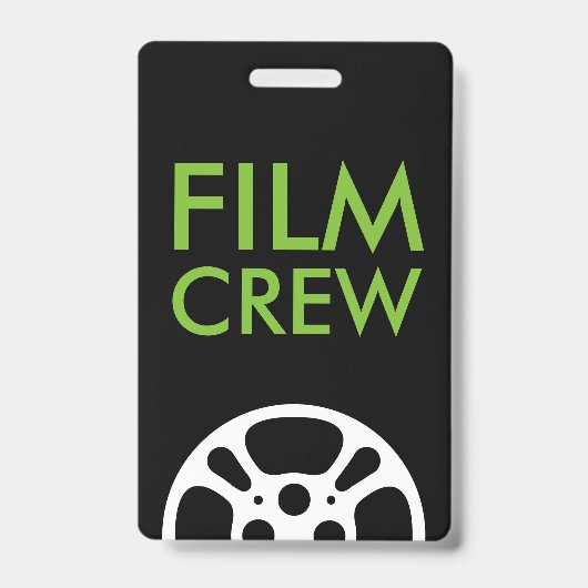 Film Reel Crew en personeel Lanyard Badge (Front)