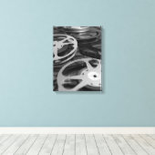 Film Reel / Film Reel Canvas Print (Insitu (Houten vloer))