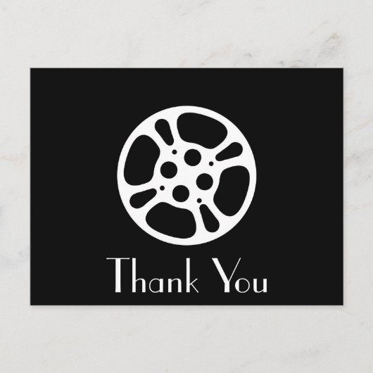 Film Reel / Film Reel Dankjewel Kaart (Voorkant)