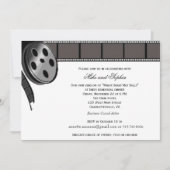 Film Reel in uitnodiging van de Zwarte en Witte Pa (Voorkant)