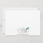 Film Reel in uitnodiging van de Zwarte en Witte Pa (Achterkant)