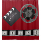 Film Reel Klapbord Film Strip Douchegordijn (Voorkant)