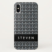 Film Reel | Modern grafisch zwart/grijs Case-Mate iPhone Case (Achterkant)