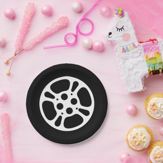 Film Reel Movie Night Papieren Bordje (Feest)