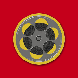 Film Reel Movie Night Ronde Kartonnen Onderzetter