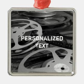 Film Reel / Movie Reel Aangepaste naam Metalen Ornament