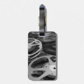 Film Reel/Movie Reel Bagagelabel (Achterkant verticaal)