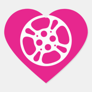 Film Reel/Movie Reel Heart Sticker