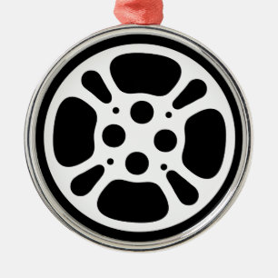 Film Reel/Movie Reel Metalen Ornament